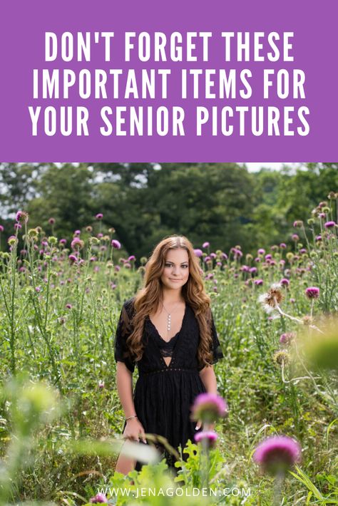 The Top 5 Things You Don't Want To Forget For Your Senior Session | Alpharetta GA Senior Pictures | Jena Golden Photography | What To Bring For Senior Photos | Senior Portraits Atlanta Georgia #seniorpictureideas #seniorphotos 2025 Senior Pictures, Senior Photo Hairstyles, Senior Picture Prop Ideas, Hs Senior Pictures, Diy Senior Pictures, Senior Session Poses, Senior Pics Ideas, Outdoor Senior Picture Ideas, Ideas For Senior Pictures