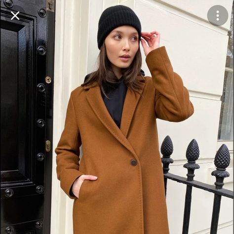 Brown coat outfit