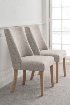 Chunky Weave Mid Natural Set Of 2 Wolton Dining Chairs Dining Chairs Diy, Modern Country Living, Dining Chair Upholstery, Corner Sofa Design, Console Furniture, Contemporary Dining Chairs, Home Design Living Room, Fabric Dining Chairs, Diy Chair