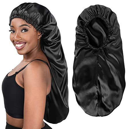 Long Bonnet Braid Bonnets for Sleeping Satin Bonnet Silk Bonnet Hair Braid Bonnet for Sleeping Bonnets Hair Bonnet Sleep Satin, Satin Bonnet Sleep, Satin Bonnets, Silk Bonnet, Frizz Free Hair, Satin Bonnet, Hair Bonnet, Hair Braid, Moisturize Hair