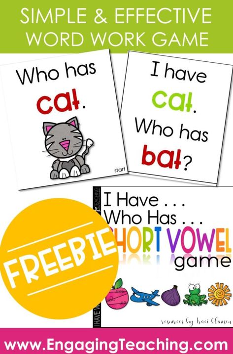 Og Reading, Word Work Games, Cvc Word Games, School Starts Tomorrow, Cvc Word Work, Cvc Activities, Cvc Words Kindergarten, Cvc Word Activities, Cvc Word