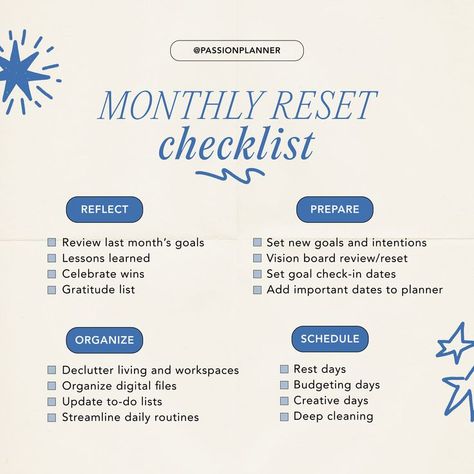 Need to hit reset for February? Monthly resets are essential for keeping things fresh, balanced, and flowing! It's important to intentionally reflect, prepare, organize, and schedule so that you feel ready to take on the month ahead.⁠ Work Hard Quotes Success, Reset Checklist, Monthly Reset, Day Designer Planner, Goals And Intentions, Self Esteem Activities, Gratitude List, Schedule Organization, Hard Work Quotes