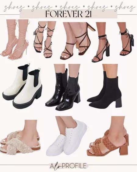 Forever 21 shoes I’m into. Fall shoes, fall boots, fall booties, fall sneakers, fall heels, fall trends, fall style, F21, Forever 21, affordable shoes. #LTKshoecrush Fall Heels, Fall Sneakers, Shoes Fall, Affordable Shoes, Fall Booties, Fall Boots, Forever 21 Shoes, Boots Fall, Fall Shoes