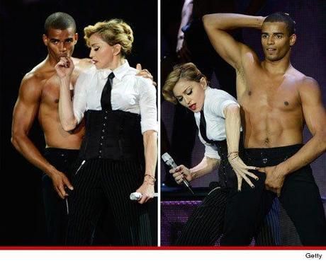 Re: TMZ's Caption This: MADONNA AND MALE DANCER Touchy Feely Boyfriend, Dancer Boyfriend, Male Dancer, Caption This, 25 Years Old, On Stage, Bad Girl, Madonna, Eye Candy