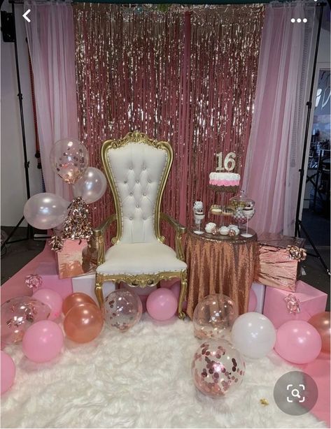 Sweet 16 Party Planning, Sweet 16 Party Themes, Sweet 15 Party Ideas, Sweet 16 Party Decorations, Pink Sweet 16, Sweet Sixteen Birthday Party Ideas, Sweet 16 Themes, 16th Birthday Decorations, Sweet 16 Decorations