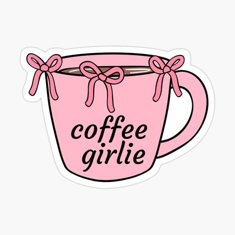 Get my art printed on awesome products. Support me at Redbubble #RBandME: https://www.redbubble.com/i/sticker/Pink-Coquette-Mug-With-Pink-Bows-For-Coffee-Girlies-by-PrettyGirlsClub/164041002.JCQM3?asc=u Pink Cute Stickers, Stickers Cafe, Coquette Stickers, Coquette Mug, Girly Stickers, Pink Stickers, Kindle Stickers, Mug Sticker, Sticker Design Inspiration