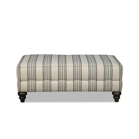 Canora Grey Upholstered Ottoman | Wayfair Plaid Ottoman, Striped Ottoman, Rectangle Ottoman, Cocktail Ottoman, Hamptons Style, Ottoman In Living Room, Upholstered Ottoman, Mudroom Furniture, Duvet Comforters