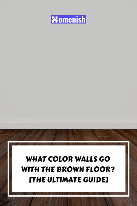 If you have brown floors, then the options for wall colors that will coordinate are almost endless. Your choice will depend on the type of look you are trying to achieve, as well as the size of your space and the amount of natural daylight you get. Here we will look at stylish wall colors to pair with brown floors and suggested wall color choices for different brown floor types. Tile That Matches Dark Hardwood, Flooring And Wall Color Ideas, Wall Colors For Dark Wood Floors, Chocolate Brown Walls, Dark Brown Floor, Color Walls, Walnut Wood Floors, Basement Paint Colors, Best Wall Colors