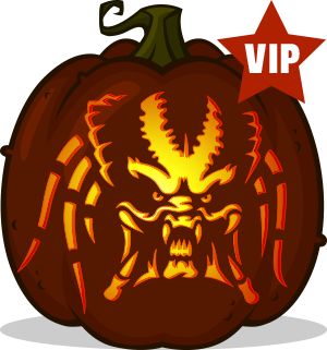 Pumpkin Carving Patterns and Stencils - Zombie Pumpkins! - Predator pumpkin pattern Star Wars Pumpkin Carving Templates, Halloween Pumpkins Carvings Designs, Zombie Pumpkins, Halloween Pumpkin Stencils, Predator Artwork, Halloween Pumpkin Carving Stencils, Pumkin Carving, Pumpkin Carving Contest, Carving Stencils