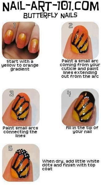 Unghie Nail Art, Butterfly Nails, Butterfly Nail Art, Nail Polish Art, Butterfly Nail, Fabulous Nails, Nail Art Inspiration, Fancy Nails, Easy Nail Art