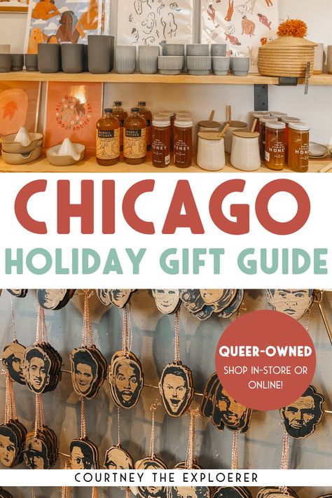 Planning a weekend getaway to do your Christmas Shopping in Chicago? While you're visiting, use this holiday gift guide to shop small business and support these queer owned business. If you're shopping online this holiday season, many of these stores also have online shopping available. Shopping In Chicago, Christmas In Chicago, Chicago Gifts, Gift Shops, Chicago Travel, Vegan Travel, Budget Travel Tips, Shop Small Business, Shop Local