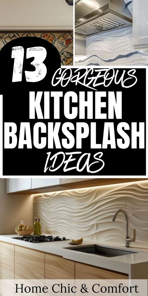 kitchen decorating ideas, kitchen backsplash ideas, backsplash with white cabinets, white kitchen backsplash ideas White Porcelain Backsplash Kitchen, Kitchen Counter Tiles Design, Backsplash Ideas With Marble Countertops, Off White Kitchen Backsplash Ideas, Kitchen Backsplash Ideas White Cabinets Butcher Block, Kitchen Backsplash White Countertop, Kitchen Backsplash With Ivory Cabinets, Unique Back Splashback Kitchen Ideas, Interesting Backsplash Ideas