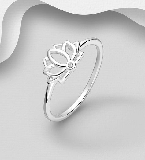 Excited to share the latest addition to my #etsy shop: Sterling Silver Lotus Ring https://etsy.me/3sMzCPh #women #silver #lotus #lotusring #sterlingsilver #sterlingsilverring #womensring #girlsring #jewelry Delicate Silver Rings, The Lotus Flower, Lotus Ring, Silver Ring Designs, Lotus Design, Delicate Beauty, The Lotus, Rings For Girls, Jewelry Outfit