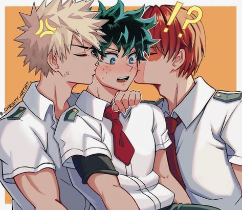 Kacchan X Deku, Romantic Comics, Deku X Kacchan, Anime Cupples, Hero 3, My Hero Academia Episodes, Anime Scenery Wallpaper, Izuku Midoriya, Baku