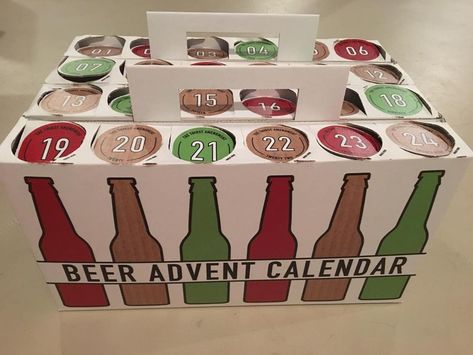 Count Down to Christmas with a Beer Advent Calendar | Kitchn Beer Advent Calendar Diy, Holiday Crafts For Adults, Alcohol Advent Calendar, Craft Beer Advent Calendar, Adult Advent Calendar, Beer Advent Calendar, Wine Advent Calendar, Homemade Advent Calendars, Advent Calendar Boxes