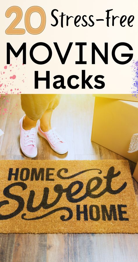 Need help moving? Here is an article packed with moving tips and hacks that will make moving easy. To make it even better, we have added a moving checklist so you make no mistakes. #movinghacks#movingoutchecklist#householdhacks##cleaninghacks#cleaning#organizinghacks Pre Move In Cleaning, Moving Hacks Packing Ideas, Packing Tricks Moving, Moving Made Easy, Tips On Moving And Packing, How To Move Across The Country Budget, Moving Tips And Tricks Hacks, Moving Tips Packing Downsizing, Tips For Packing To Move Houses