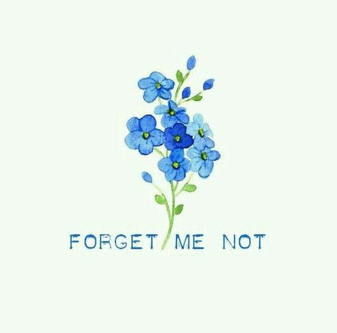 Forget Me Not Tattoo, Olive Branch Tattoo, Flower Names, Flower Therapy, Cute Simple Wallpapers, Language Of Flowers, Easy Watercolor, Simple Wallpapers, Mini Paintings