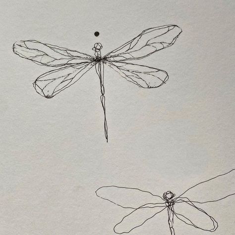 #tattoo #aesthetic #dragonfly Dragonfly One Line Tattoo, Cool Dragonfly Tattoo, Aesthetic Tattoo Ideas Drawings, Dragonfly Aesthetic Drawing, Dragonflies Tattoo Design, Tattoo Ideas Aesthetic Simple, Dragonfly Sketch Tattoo, Dragonfly Simple Tattoo, Dragonfly Design Tattoo