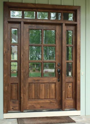 Exterior Doors Archives - KSR Door and Mill Comany Craftsman Entry, Vstupná Hala, Architecture Renovation, Farmhouse Front Door, Side Doors, Knotty Alder, Wooden Front Doors, Lan Can, Style Cottage