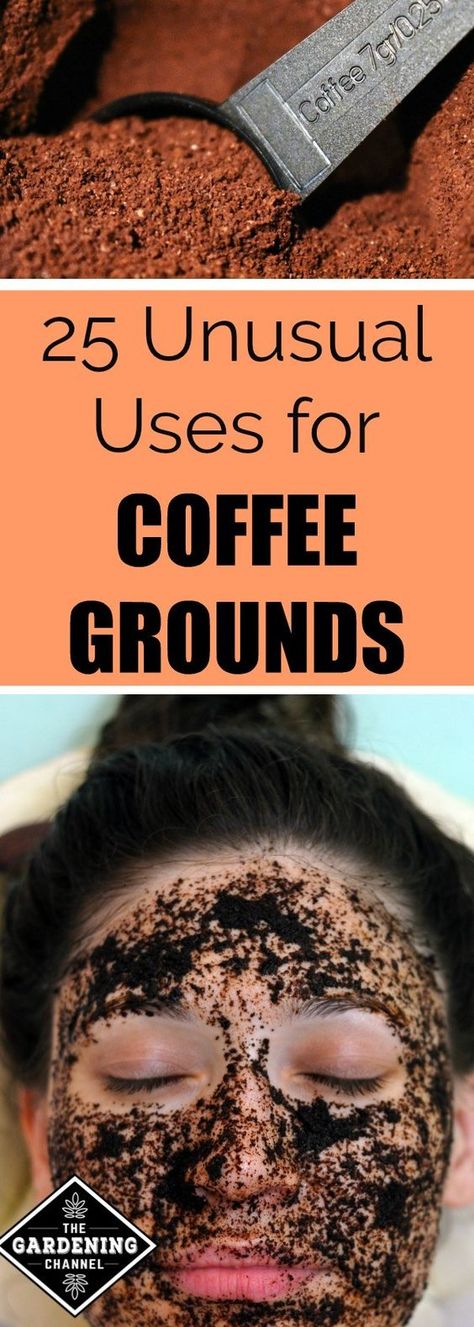 Coffee Grounds Garden, Aloe Vera Uses, Diy Heater, Uses For Coffee Grounds, Garden Coffee, Coffee Grinds, Facial Scrub, Diy Gardening, Coffee Uses