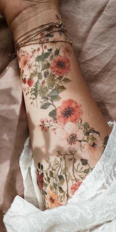 Small Flower Tattoos For Women, Tattoos Masculinas, Tattoo Diy, Kunst Tattoos, Floral Tattoos, Men Tattoos, Epic Tattoo, Beautiful Flower Tattoos, Summer Tattoo