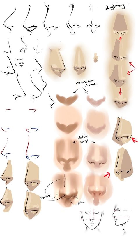 Helpful drawing tutorials and references. - Imgur Anime Nose, الشموع اليابانية, قلادات متدلية, Gourmet Salt, Nose Drawing, Digital Painting Tutorials, Drawing Tutorials, Facial Expressions, Digital Art Tutorial