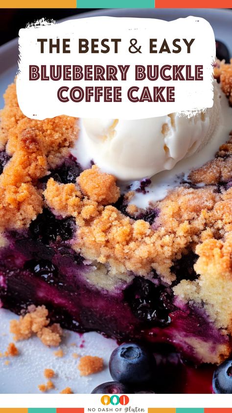 Savor the delightful blend of fresh blueberries and a sweet, crumbly topping in this Blueberry Buckle Coffee Cake. Perfect for a cozy breakfast or as a comforting dessert, this easy-to-make, American classic is sure to be a hit with family and friends. The cake is moist, the blueberries burst with flavor, and the cinnamon-infused topping adds the perfect crunch. Perfect for any occasion! Don’t miss out on this delicious recipe – Pin it now for your next baking adventure! Blueberry Buckle Coffee Cake, Blueberry Crunch, Blueberry Muffin Cake, Blueberry Coffee Cake Recipe, 2024 Holidays, Crumb Cakes, Gluten Free Holiday Recipes, Blueberry Buckle, Coffee Cake Recipes Easy