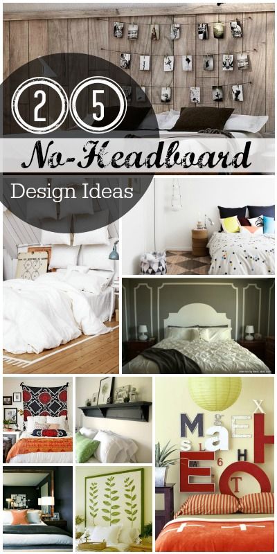 25 No-Headboard Design Ideas | @Remodelaholic #home #design #bed #bedroom #decor #wall #headboard No Headboard Bed Ideas The Wall, Bedroom Decor No Headboard, Bedroom Ideas No Headboard, No Headboard Bed Ideas, Beds Without Headboards, No Headboard Ideas Bedroom, Beds Without Headboards Ideas, No Headboard Ideas, Headboard Design Ideas