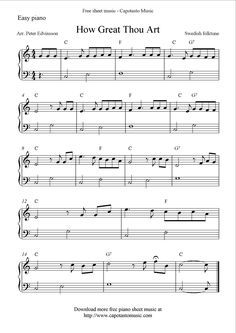 Download printable free easy sheet music scores, guitar tablature and videos. You will also find Guitar lessons for beginners. Easy Piano Chords, Christmas Piano Sheet Music, Sheet Music Easy, Free Printable Sheet Music, Piano Music Easy, Easy Sheet Music, Free Piano Sheets, Learning Piano, Hymn Sheet Music