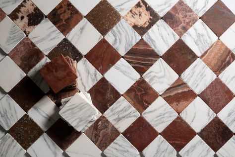 Castelli Marble - Checkered Marble Tile Vintage Tegel, Marble Tile Bathroom, Onyx Marble, Marble Flooring, Tile Manufacturers, Tile Inspiration, Custom Tiles, Marble Tile, Marble Floor