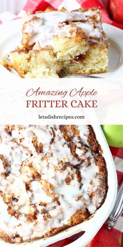 Apple Fritter Cake Fresh Apple Pound Cake Recipe, Apple Fritter Dessert, Easy French Apple Cake, Apple Fritter Pound Cake, Apple Buttermilk Cake, Canned Apples Recipes Desserts, Cinnamon Apple Fritter Cake, Apple Crisp Coffee Cake Recipes, Butterscotch Apple Cake