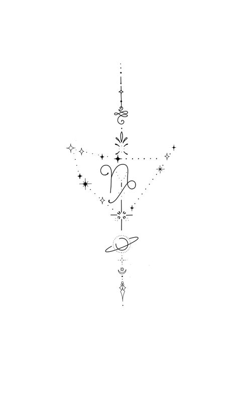 Sagittarius Capricorn Tattoo, Virgo Capricorn Tattoo, Combined Zodiac Signs Tattoos, Tattoo For Capricorn, Saggitarius Constellation Aesthetic, Capicorn Tatoos Stars, Capricorn And Virgo Tattoo, Tattoo Zodiac Capricorn, Capricorn Spine Tattoo