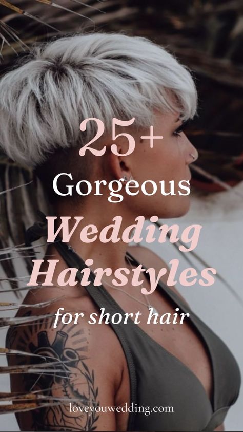 Looking for the perfect elegant wedding hairstyles for short hair? Discover your dream bride hairstyle! From short updo, bob, down, or pixie, we have beautiful ideas for curly, straight, Indian, bangs. Click through for the top short wedding hair trends and stunning wedding hair down options. Wedding Hair 50 Year Old, Short Hair Ideas For Bride, Up Do Short Hair Wedding Bob Hairstyles, Wedding Hair For Bride Short Hair, Mother Of Groom Short Hairstyles, Short Hair Styles For Mother Of The Bride, Styling Short Hair For Wedding, Wedding Hairstyles For Shorter Hair, Short Hairstyle Mother Of The Bride