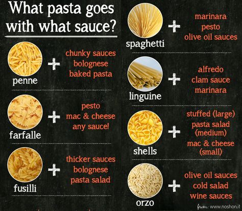 No not all pasta is the same but just shaped differently.  Some types of pasta cling be... Which Pasta With Which Sauce, Types Of Pasta Sauce, Different Types Of Pasta, Culinary Basics, Baked Penne Pasta, Mac And Cheese Pasta, Sauteed Chicken Breast, Salads Recipes For Dinner, Types Of Pasta