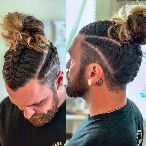 Long Hair Men Braid Hairstyles, Men’s Long Hairstyles Wedding, Braids For Guys With Long Hair, Men With Undercut Long Hair, Wedding Hairstyles For Men Long Hair, Wedding Hairstyles Men Long Hair, Viking Braids With Undercut, Men’s Long Hair Wedding Styles, Groom Hairstyle Men Wedding Long Hair