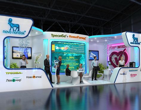 KZTO exhibition stand on Behance 6x3 Exhibition Stand Design, One Side Open Exhibition Stand, Creative Booth Design Exhibition Stands, Booth Design Exhibition, Creative Booths, Novo Nordisk, Exhibition Stall Design, Stall Design, Exhibition Stall