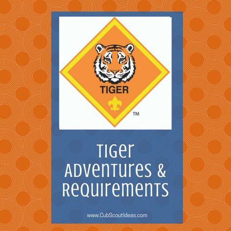 Find out about the Cub Scout Tiger adventure, . Check out the ideas and activities to fulfill the requirements. #CubScouts #CubScout #Scouting #Tiger #Tigers #TigerCubScouts Tiger Cub Scouts Activities, Lion Scouts, Cub Scout Badges, Boy Scout Activities, Boy Scout Badges, Cub Scouts Wolf, Tiger Scouts, Cub Scouts Tiger, Cub Scout Crafts