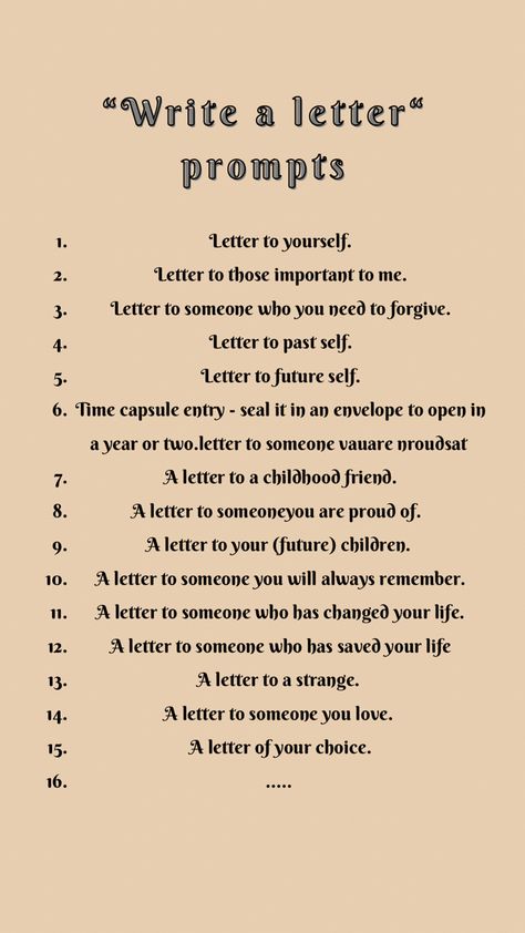 Write It Out Journal, Journal Prompts Write A Letter, Long Journal Prompts, Journal Prompts Letters, Letters I Never Sent Journal, Journal Idea Prompts, Music Journal Ideas Writing Prompts, Journal Prompts Love Life, Letter To Myself Prompts