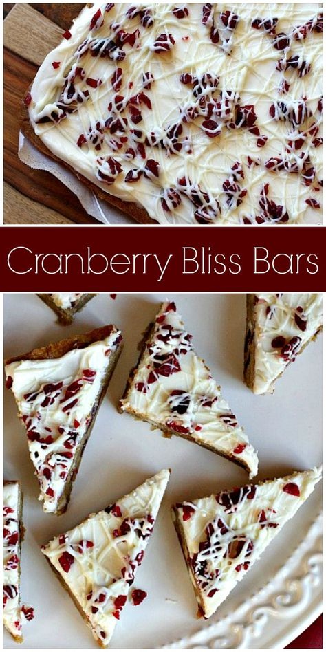 Cranberry Almond Crunch Cereal Recipes, Christmas Squares And Bars, Christmas Bars And Squares, Christmas Bar Cookies, White Chocolate Cranberry Blondies, Christmas Blondies, Best Christmas Baking, Cranberry Blondies, Winter Holiday Desserts