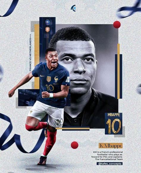 Football Players Poster, Goal Graphic, Mbappe Poster, Football Poster Design, Sports Design Layout, فنسنت فان جوخ, Sports Design Ideas, Real Madrid Soccer, Poster Graphic Design