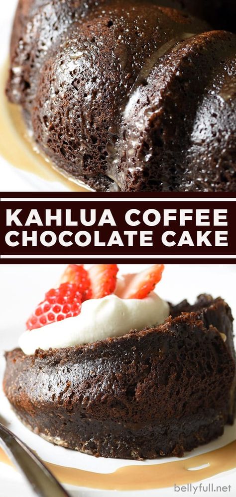 This Kahlúa Coffee Chocolate Cake has a super moist crumb infused with a luscious coffee and chocolate liqueur mixture. It’s a chocolate and coffee lovers dessert dream and so easy to make! Chocolate Brunch Dessert, Coffee And Kahlua Cake, Chocolate Cake With Kahlua, Coffee And Kahlua Crazy Cake, Kalua Cake Chocolate, Kailua Cake Recipe, Kaluha Cake Recipe, Recipes Using Coffee Liqueur, Booze Desserts Easy