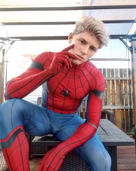 Latex, Lycra, Twinks Spiderman Suits, Spiderman Costume, Spiderman Cosplay, Superhero Cosplay, Lycra Men, Mens Tights, Male Cosplay, Super Hero Costumes, Spiderman