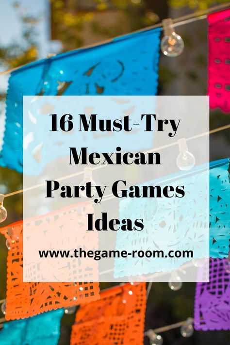 Add extra excitement to your Cinco de Mayo celebration with these 16 must-try Mexican party game ideas! Find inspiration to elevate your fiesta on our blog. Explore now! 🎉🇲🇽 #CincodeMayo #MexicanParty #PartyGames Mexican Theme Games, Fiesta Theme Games For Adults, Fiesta Birthday Party Games, Mexican Games Party, Mexican Bingo Party Ideas, Mexico Birthday Party, Mexican Theme Party Games For Adults, Fiesta Theme Party Activities, Mexican Party Games Families