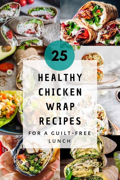 Chicken Wraps Meal Prep, Healthy Meals Chicken, Healthy Chicken Wrap Recipes, Chicken Wrap Lunch, Wraps Chicken, Chicken Wraps Healthy, Grilled Chicken Wraps, Wraps Recipes Healthy, Chicken Wrap Recipes