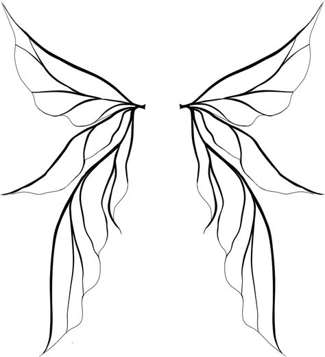 Tinkerbell Wings Drawing | Clipart Panda - Free Clipart Images Fairy Wings Drawing, Fairy Wing Tattoos, Tattoo Pencil, Fairy Drawings, Wings Drawing, Muster Tattoos, Fairy Tattoo, 흑백 그림, Celtic Tattoos