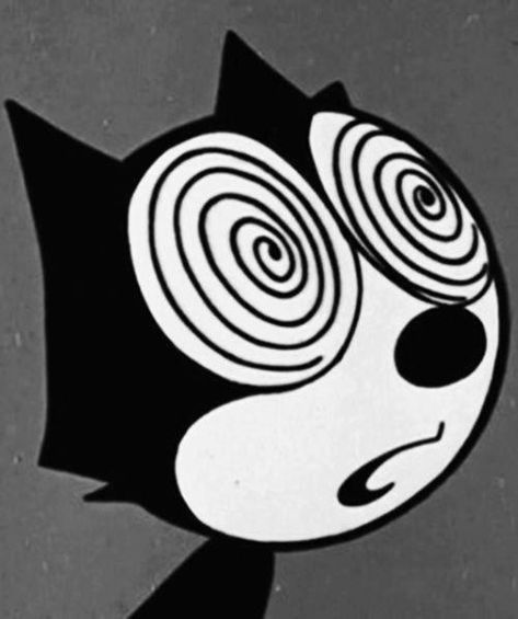 felix swirly eyes A Cartoon, Cartoon Cat, Cartoon Character, Tumblr