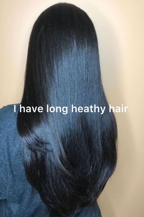 I Have Long Healthy Hair, Long Healthy Hair Aesthetic Black, Health Long Hair, Long Black Healthy Hair Aesthetic, Healthy Long Hair Black Women, Hair Growth Astethic, Manifestation For Long Hair, 2025 Vision Board Healthy Hair, Long Hair For Vision Board