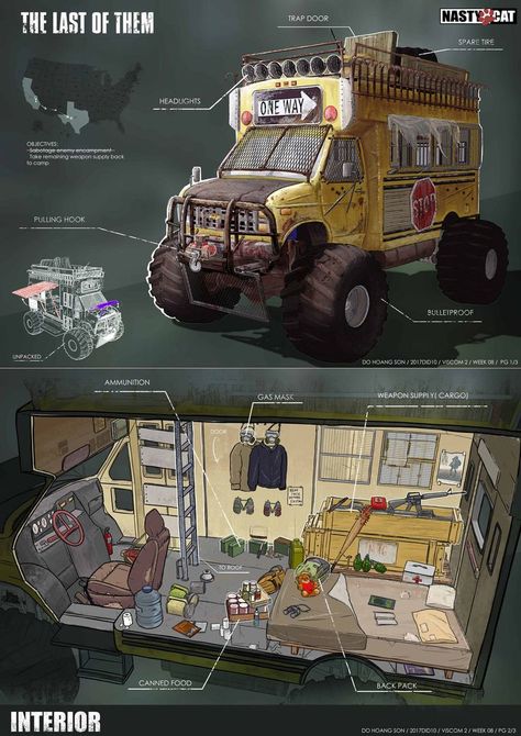 Zombie Survival Vehicle, Petit Camping Car, Zombie Apocolypse, Apocalypse World, Apocalypse Aesthetic, Post Apocalyptic Art, Survival Skills Life Hacks, Apocalypse Art, Apocalypse Survival