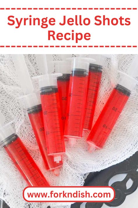 Want to add fun to your parties? Meet Syringe Jello Shots Recipe! These wiggly treats are like joy in a squeeze. Jello Shot Syringes Recipe, Syringe Jello Shots, Making Jello Shots, Jello Shots Recipe, Halloween Jello Shots, Halloween Jello, How To Make Jello, Bbq Party Food, Halloween Shots