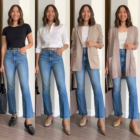 lifewithjazz auf LTK Jeans Formal, Semi Formal Outfits, Casual Work Outfits Women, Business Casual Work, Formal Outfits, Stylish Work Outfits, Fashion Now, Casual Work Outfits, Outfit Combinations